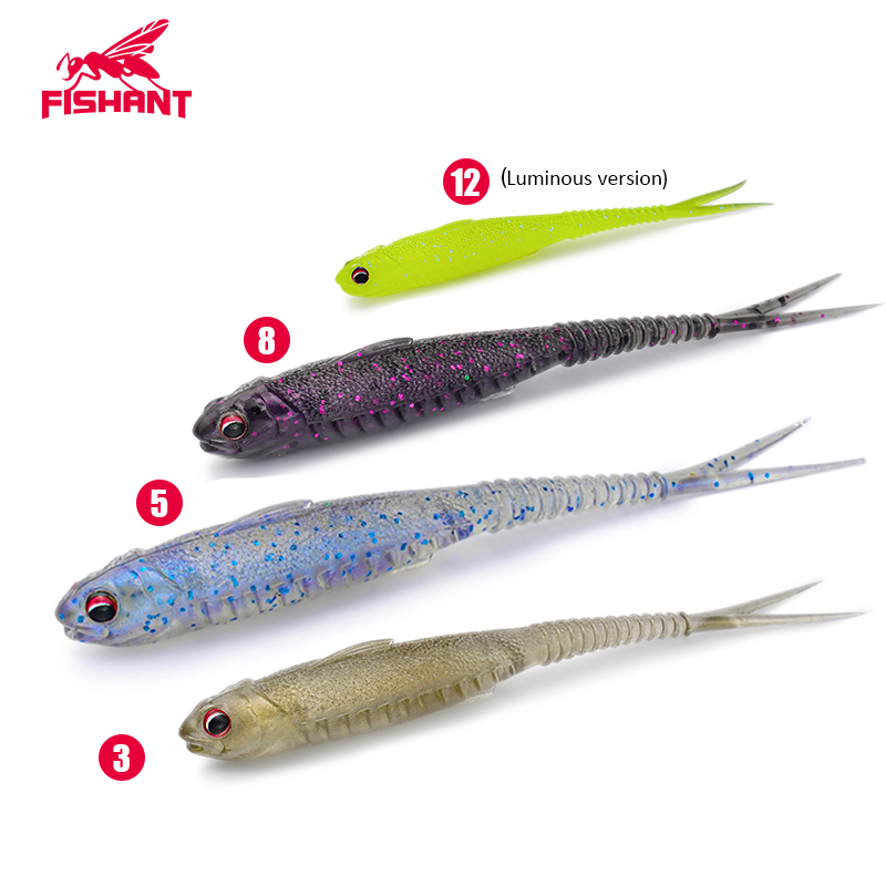 Fishing Lure Soft Plastic - Umpan Ikan FISHANT Fork Tail Hollow