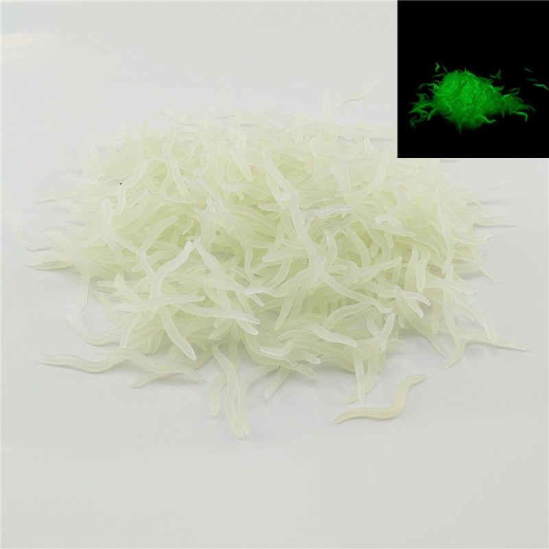 Fishing Lure Soft Plastic - 60 Buah 4Cm Memancing Silikon Bercahaya