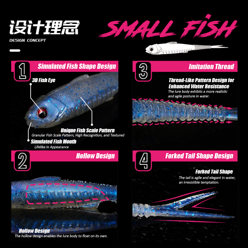 Umpan Ikan FISHANT Fork Tail H - Fishing Lure Soft Plastic ulasan dan harga