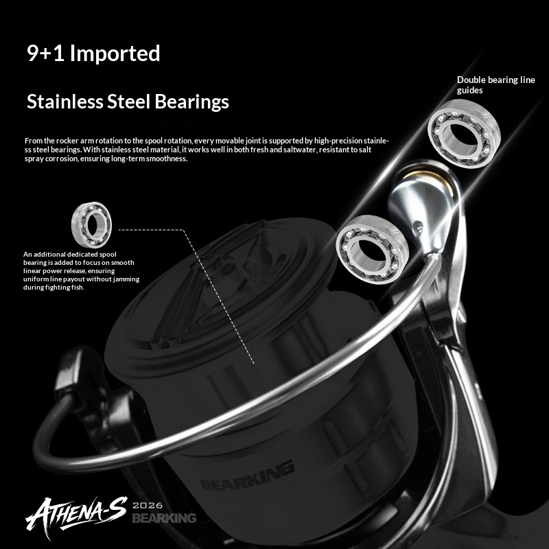 BEARKING ATHENA‑S Reel Peminta - Kastking Reel Zephyr ulasan dan harga
