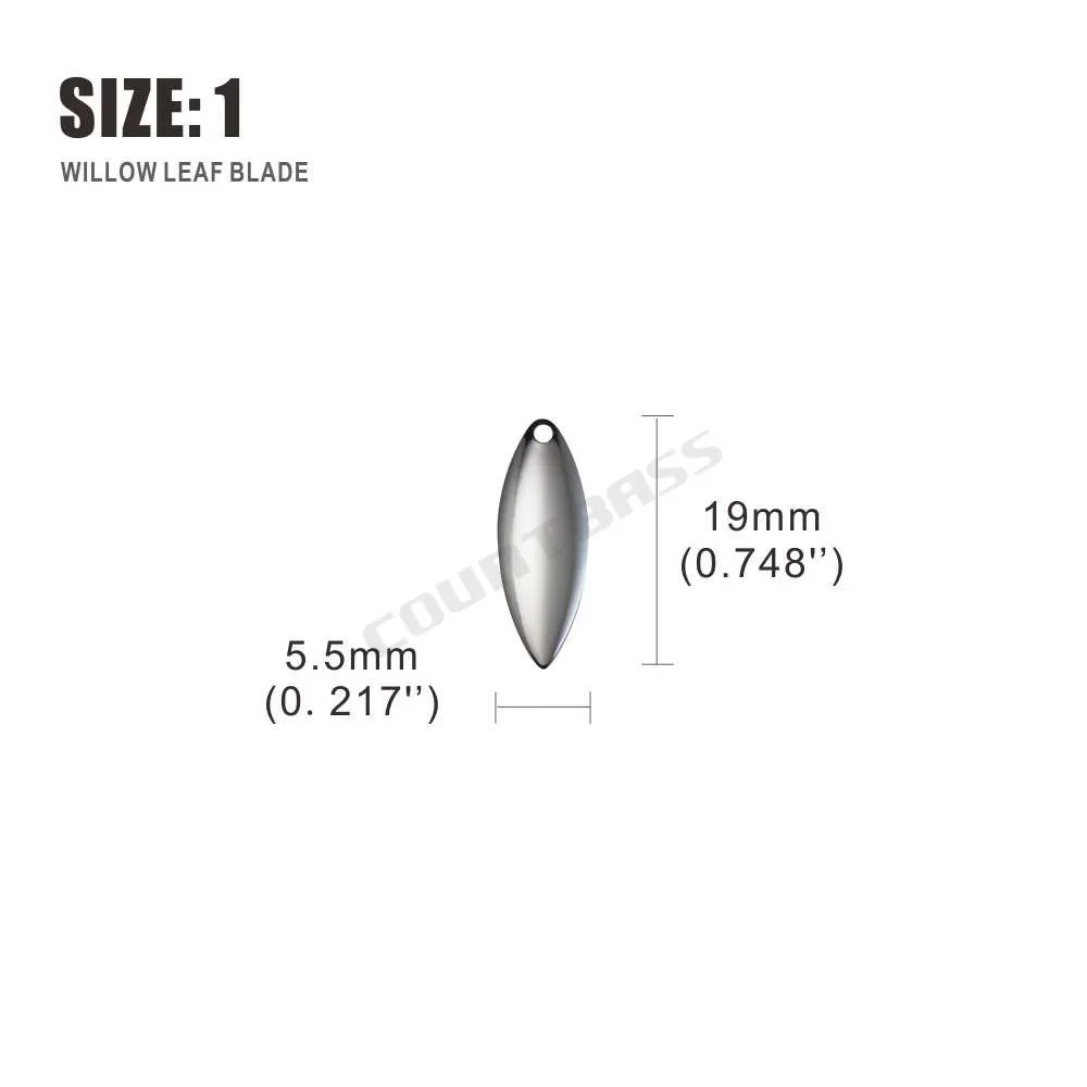Countbass 50 buah bilah putar  - Fishing Lure Blade Bait ulasan dan harga