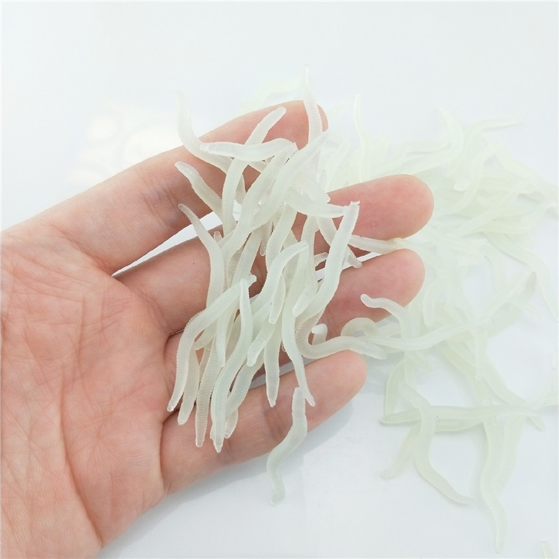 60 Buah 4Cm Memancing Silikon  - Fishing Lure Soft Plastic ulasan dan harga